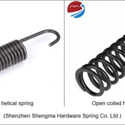 Differences between closed coil and open coil helical spring