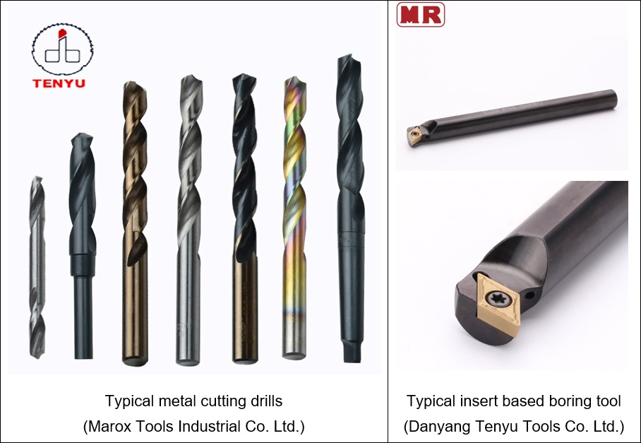 Images of drilling and boring tools