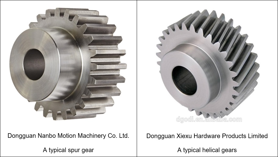 Spur gear and helical gear