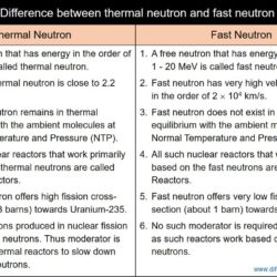Difference between thermal neutron and fast neutron